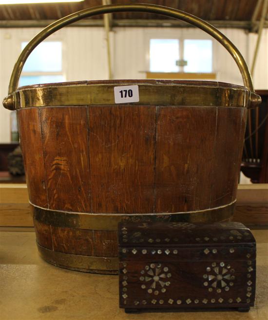 Coopered bucket & MOP box